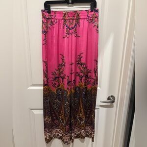 Rachel Zoe Vibrant Pink Paisley Pant